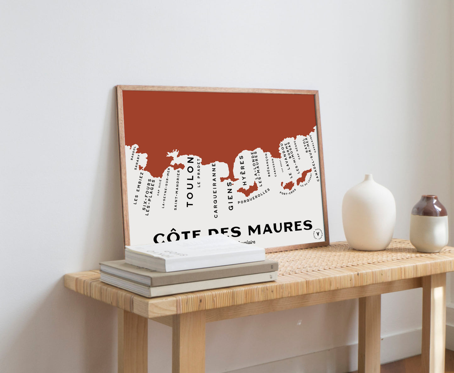 Carte de la Côte des Maures