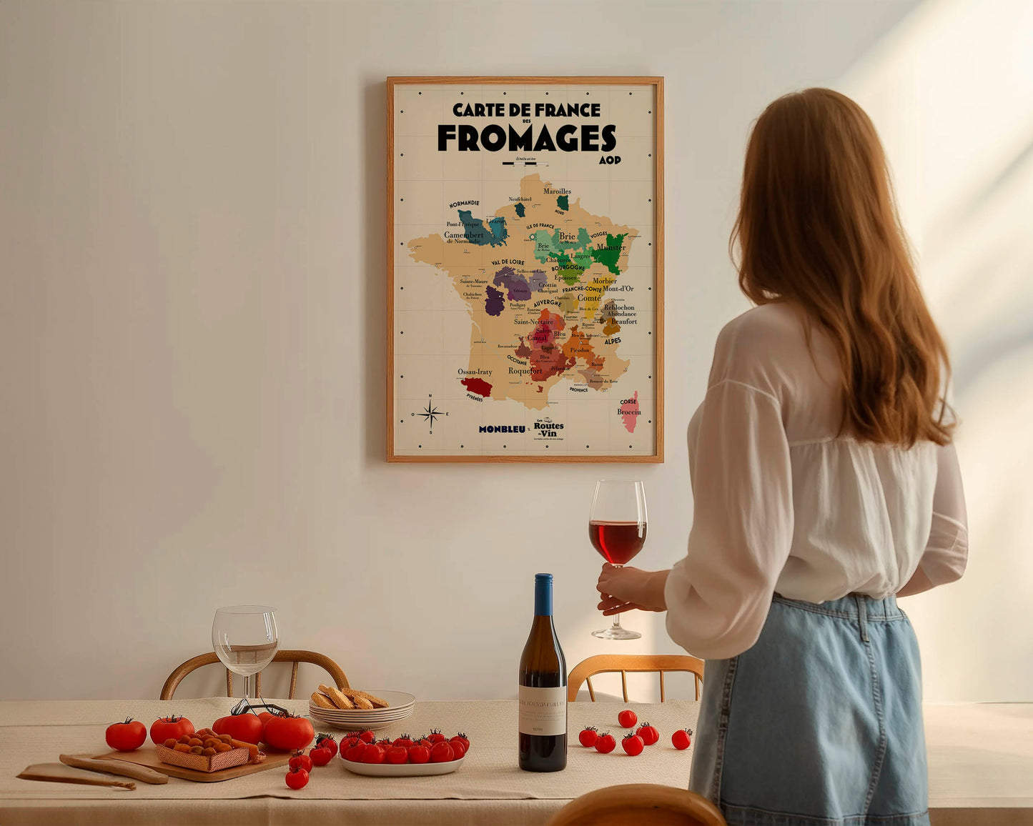 Carte des Fromages AOP x Monbleu
