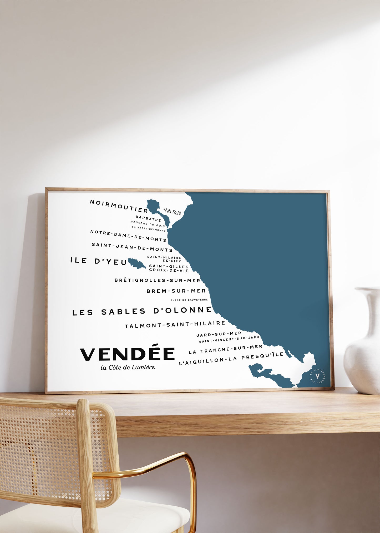 Carte de la Vendée