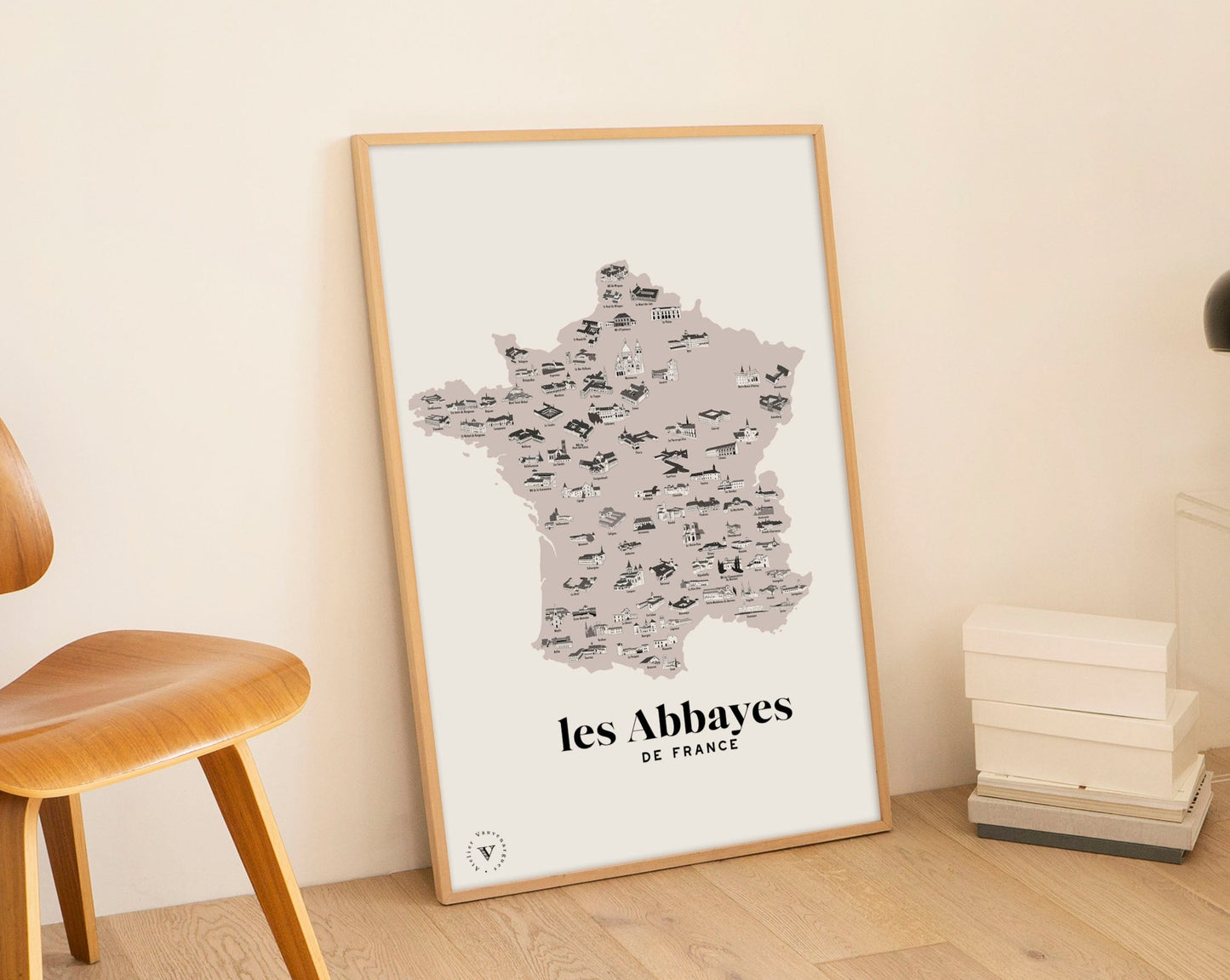 Carte des abbayes françaises