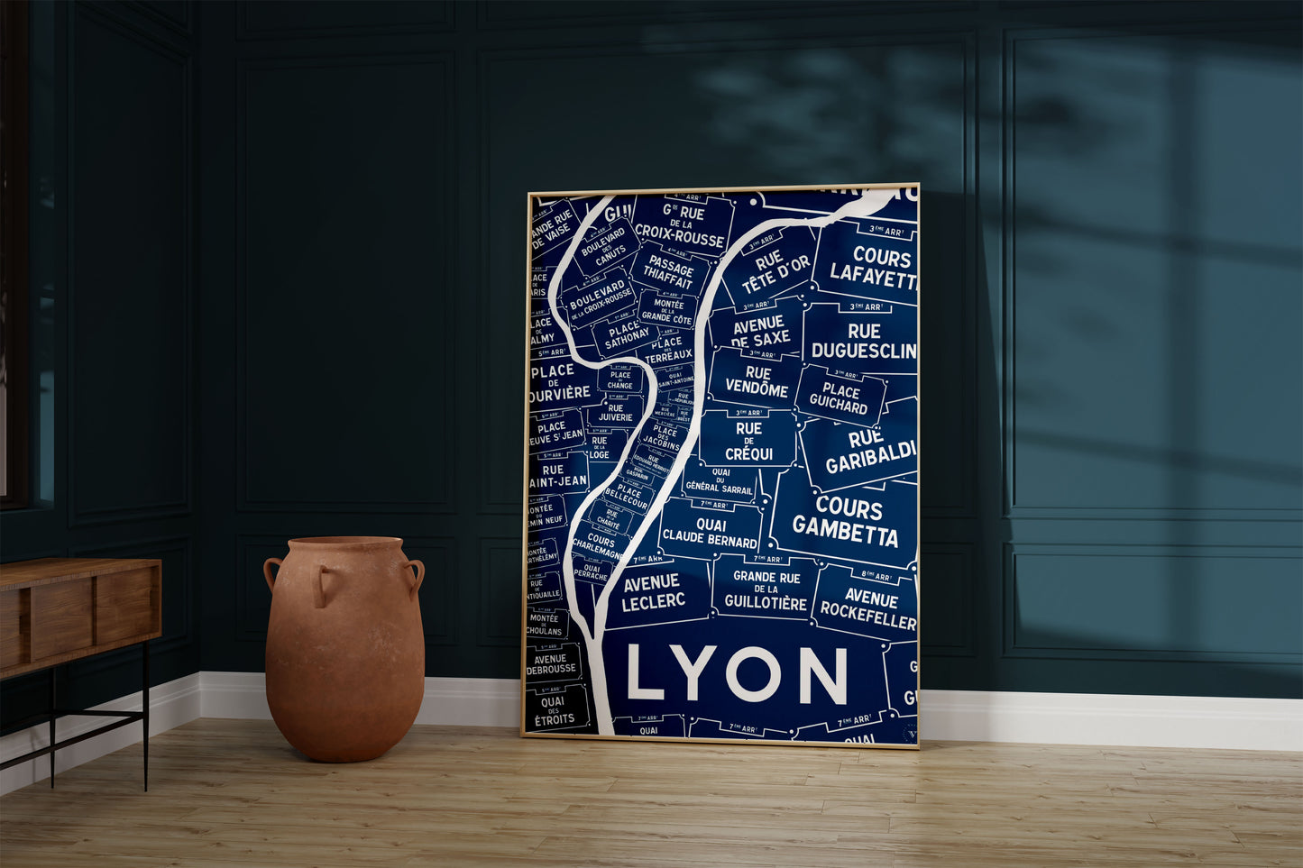 Carte des Rues de Lyon
