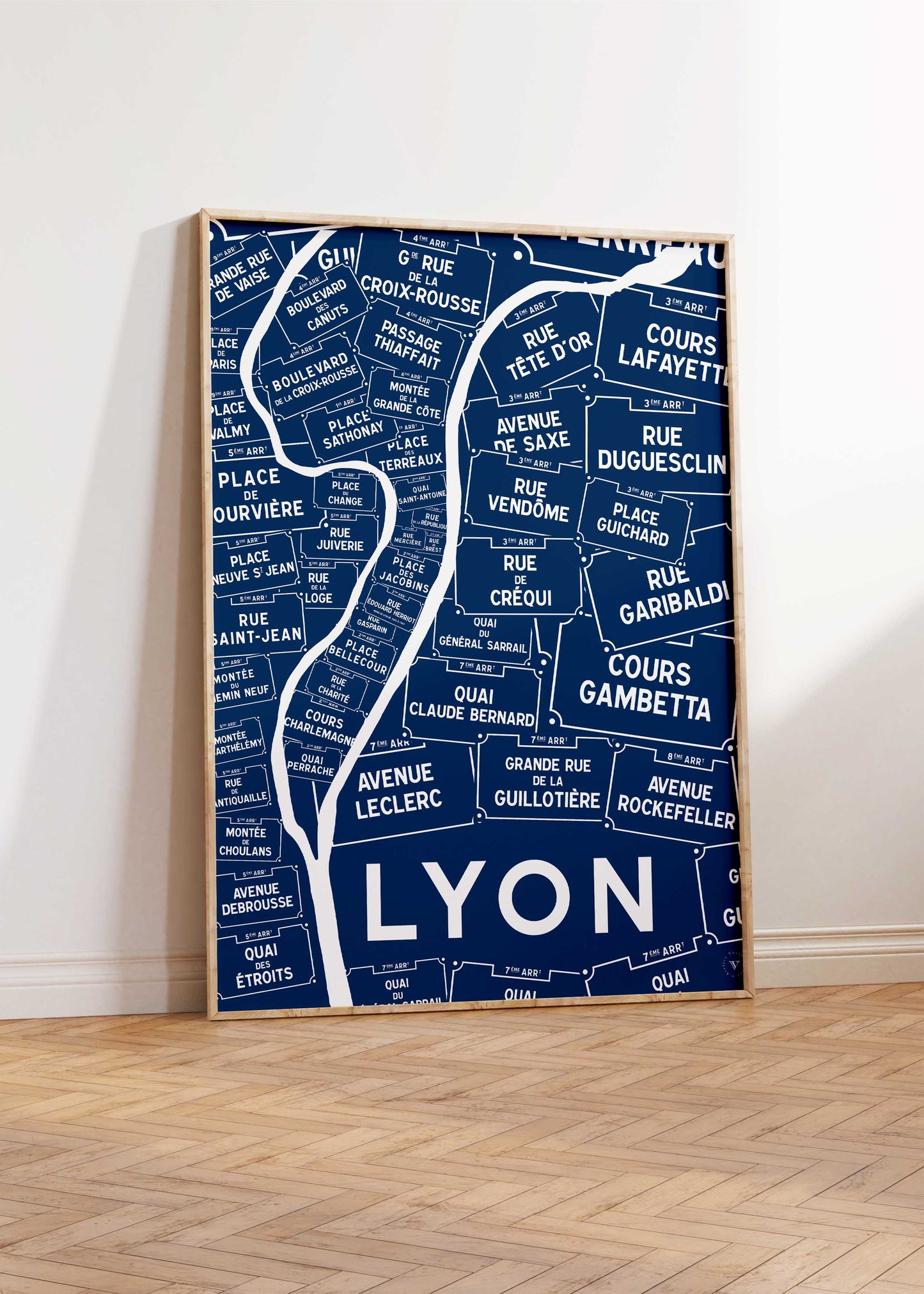 Carte des Rues de Lyon