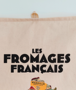 Charger l&#39;image dans la galerie, Torchon Carte des fromages Français - 100% coton bio 50x70 cm
