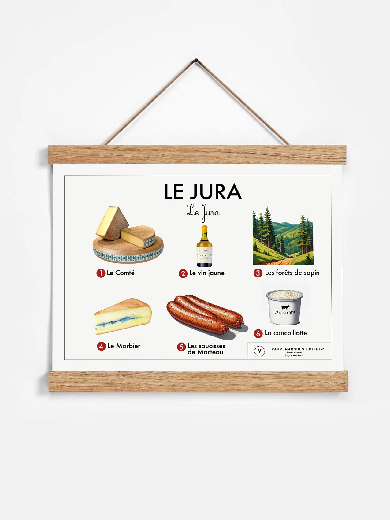 Planche scolaire - Le Jura