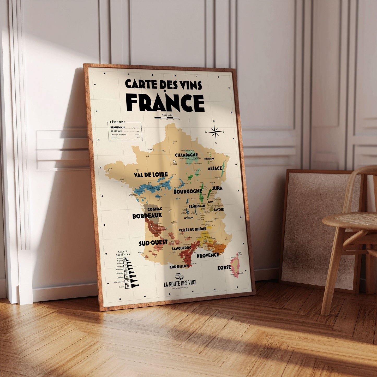 Carte des vignobles français