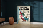 Charger l&#39;image dans la galerie, Carte des vins de Bordeaux - Affiche 30x40 ou 50x70 cm
