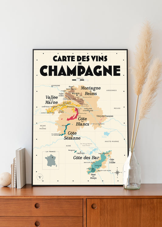 Carte des vins de Champagne