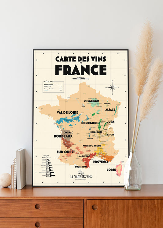 Carte des vignobles français