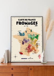 Carte des Fromages AOP x Monbleu