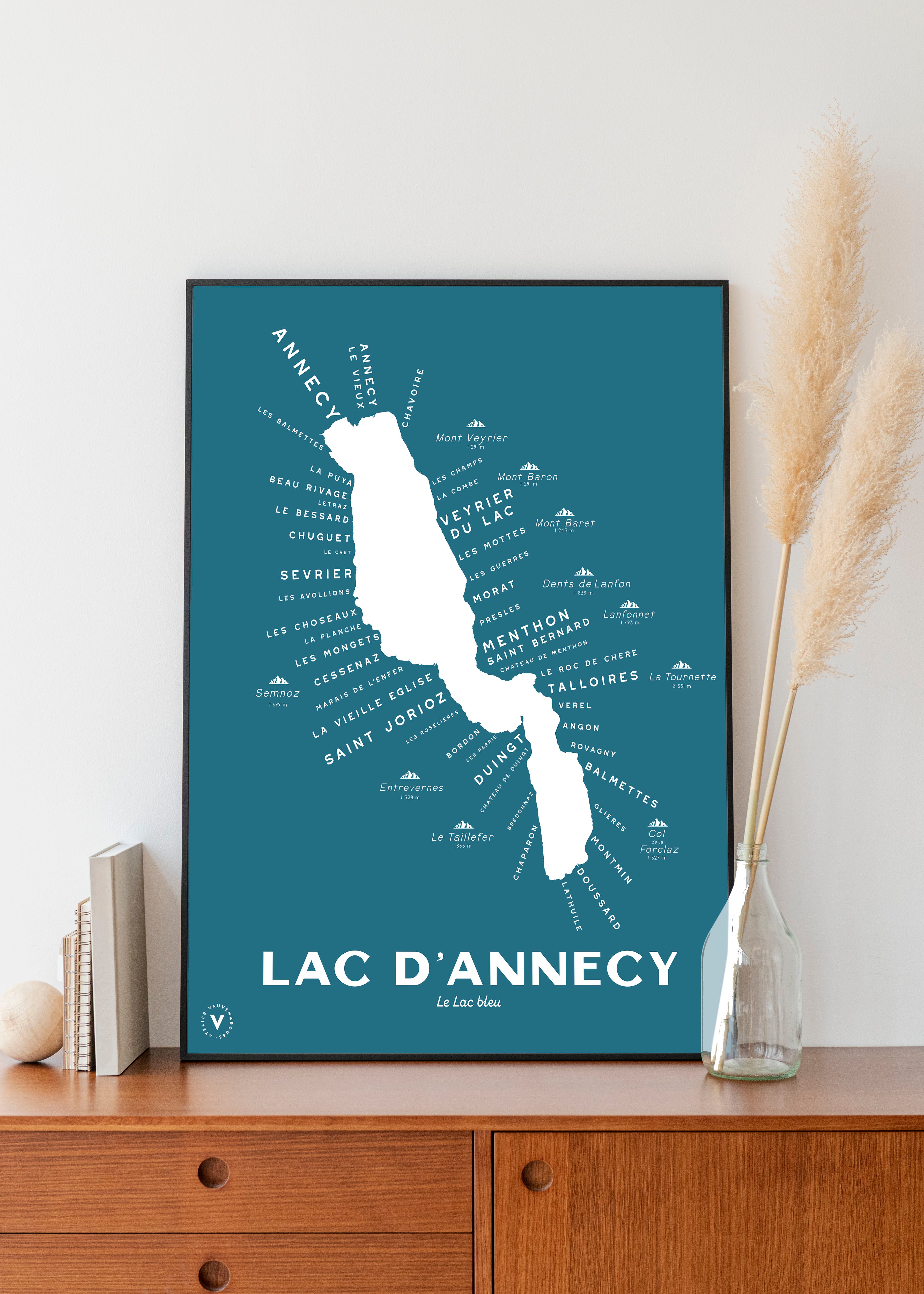 Carte du Lac d'Annecy