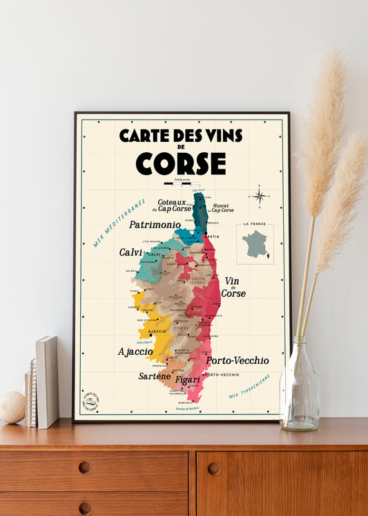 Carte des vins de Corse