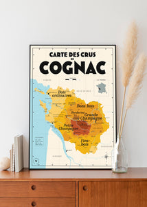 Carte des crus de Cognac