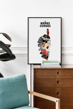 Charger l&#39;image dans la galerie, Carte des Bières corses - Affiche 30x40 cm
