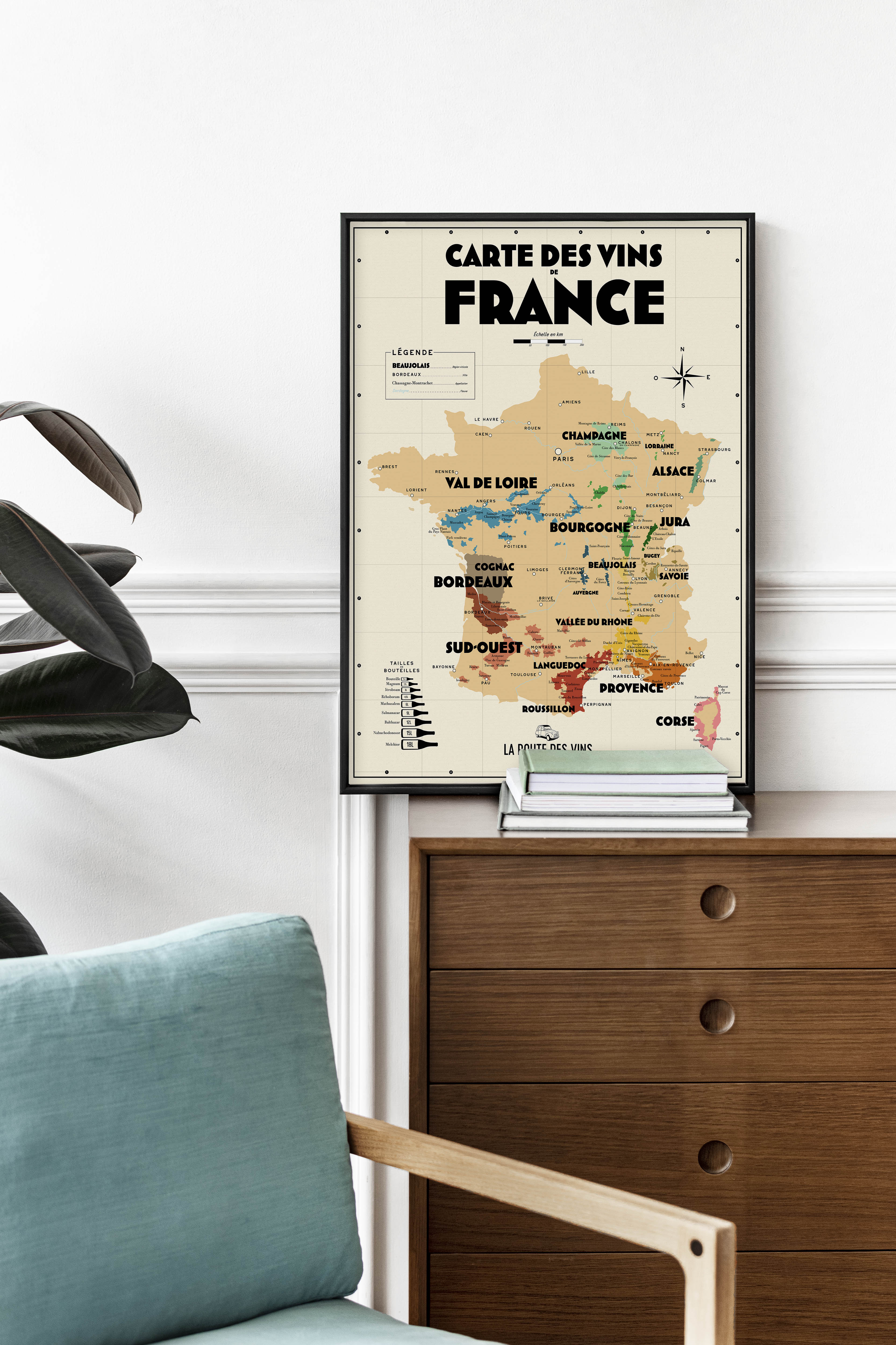 Carte des vignobles français