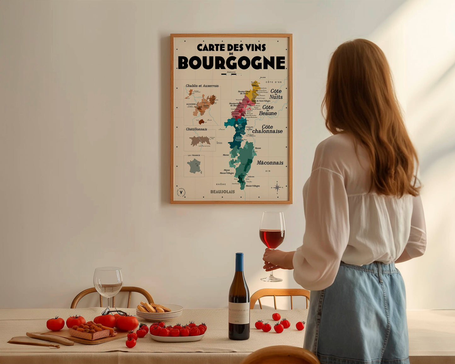 Carte des vins de Bourgogne