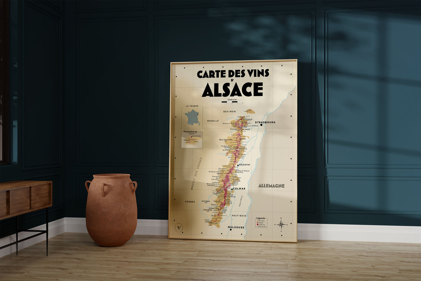 Carte des vins d'Alsace