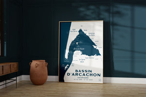 Carte du Bassin d'Arcachon