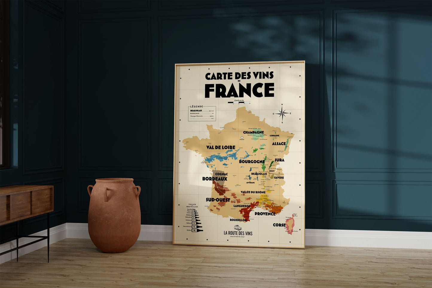 Carte des vignobles français