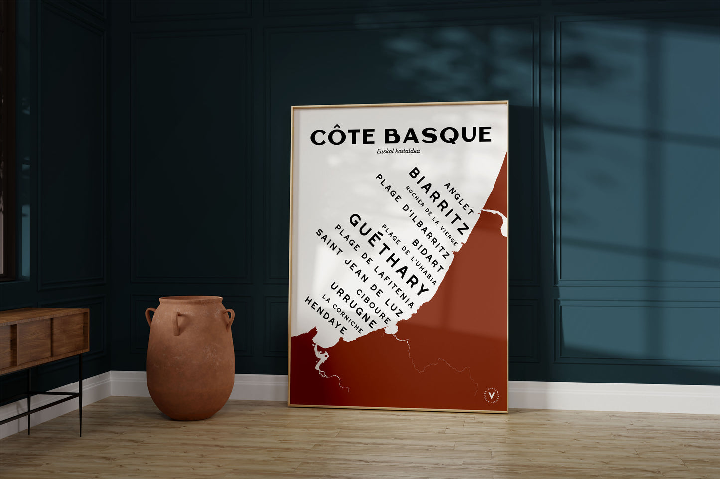 Carte de la Côte basque