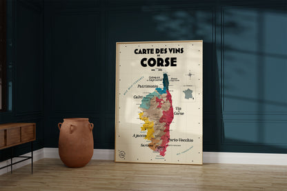 Carte des vins de Corse