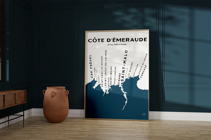 Carte de la Côte d'Emeraude