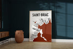 Charger l&#39;image dans la galerie, Carte de Saint Briac - Affiche 30x40 cm
