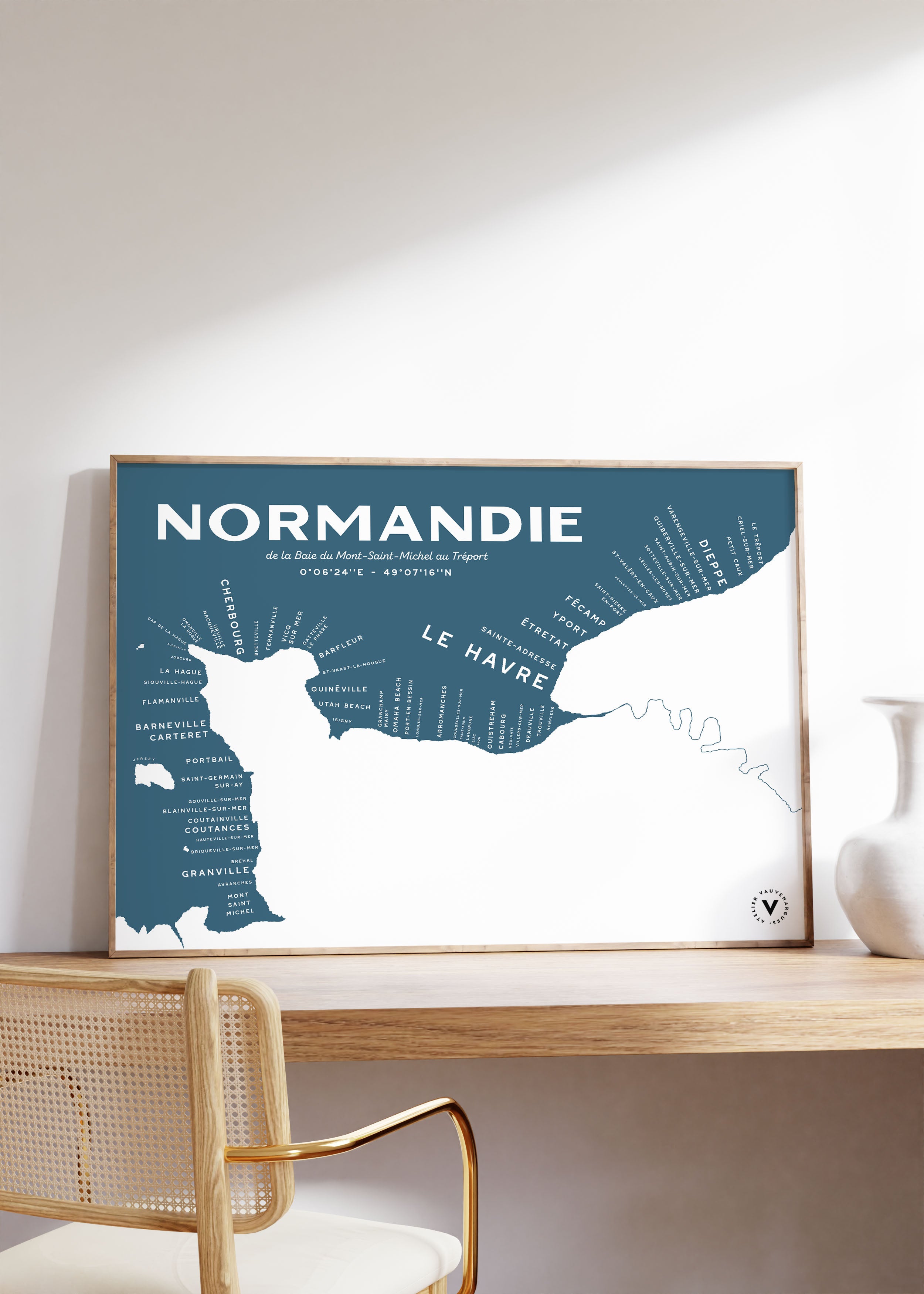 Carte de la Normandie