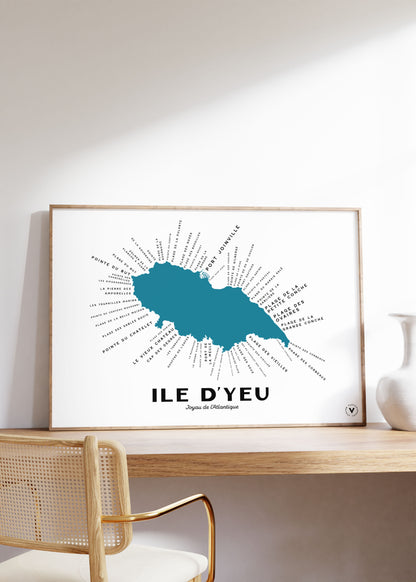 Carte de l'Île d'Yeu