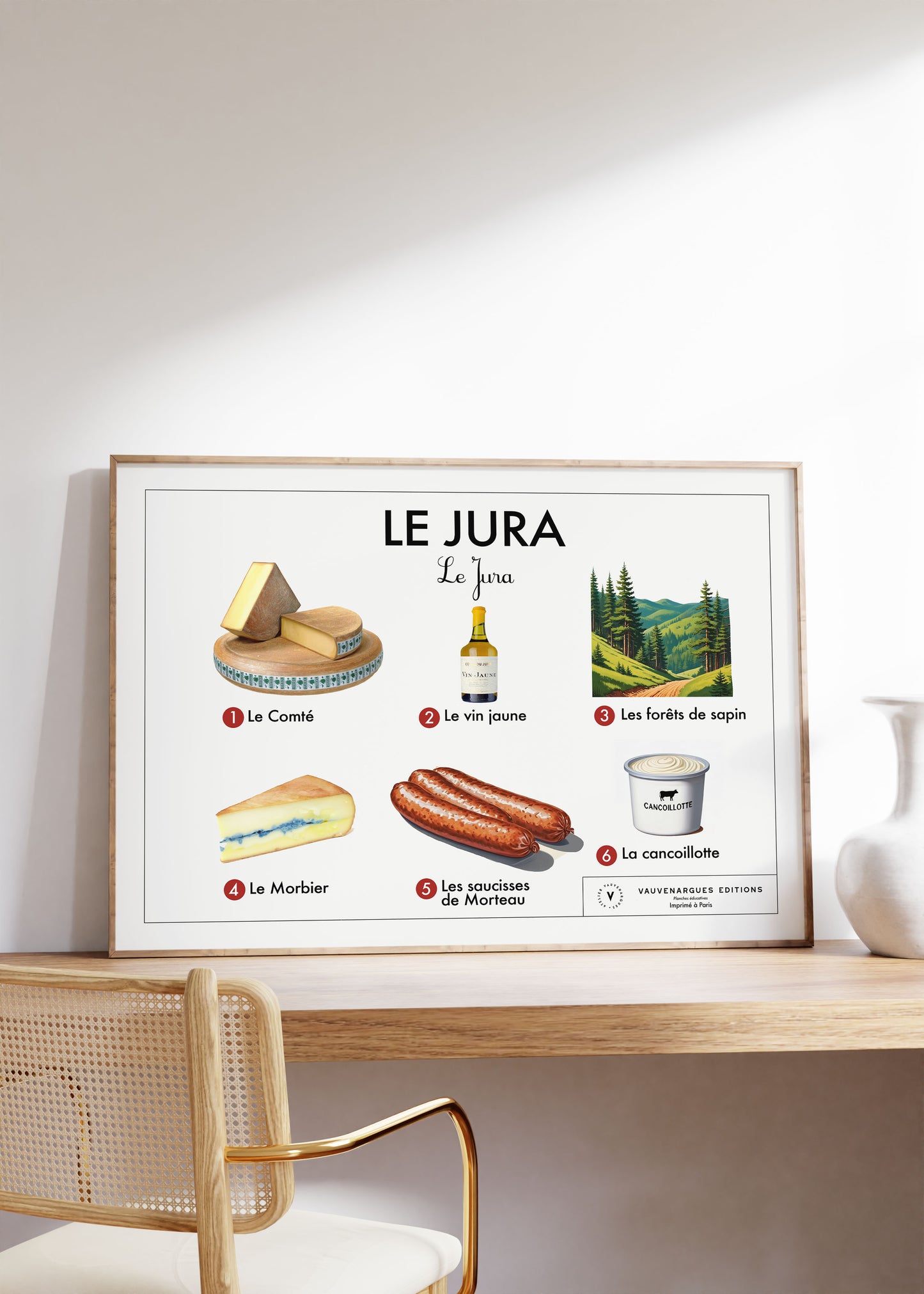 Planche scolaire - Le Jura