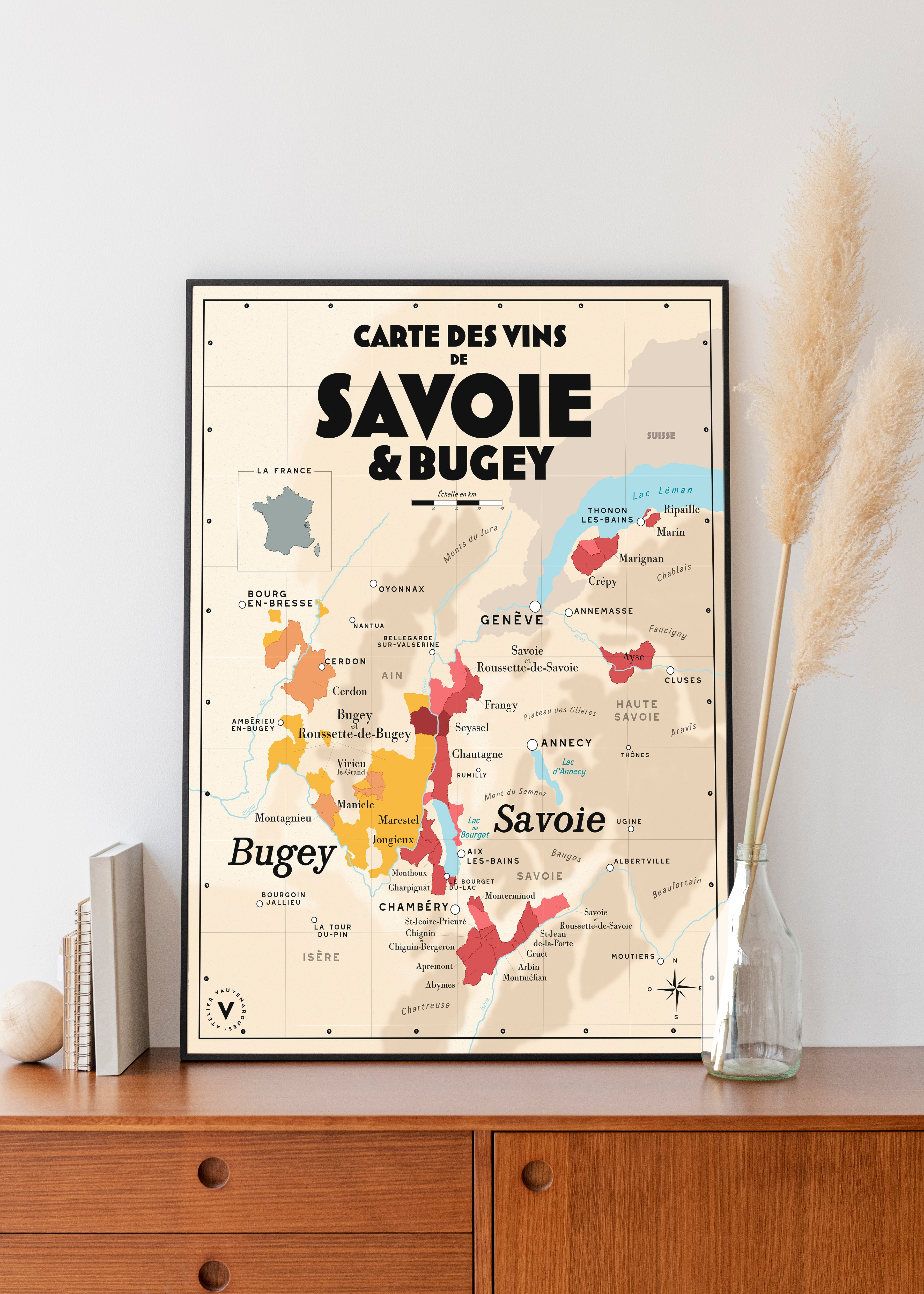 Carte des vins de Savoie