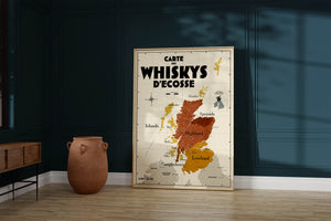 Carte des Whiskys écossais