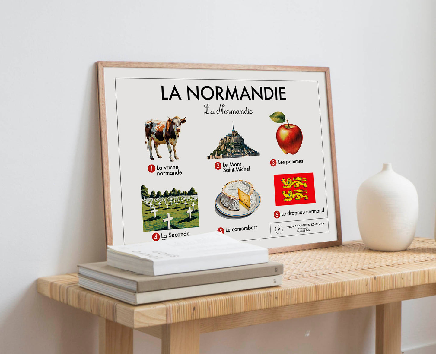 Planche scolaire - La Normandie