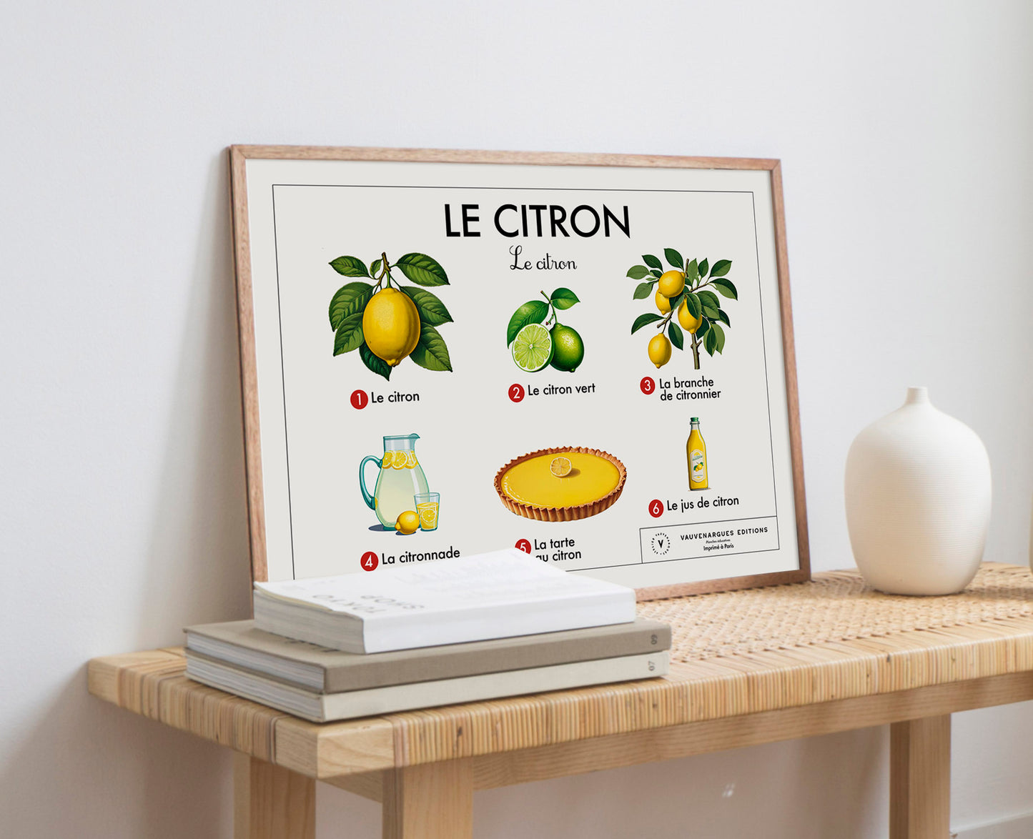 Planche scolaire - Le citron