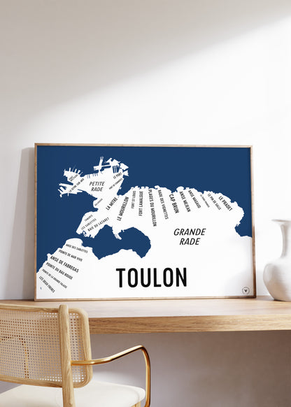 Carte de Toulon