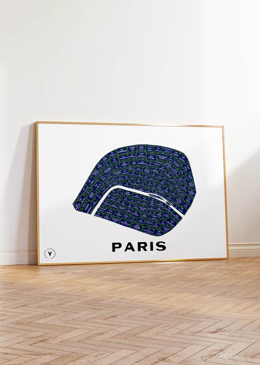 Carte des Rues de Paris