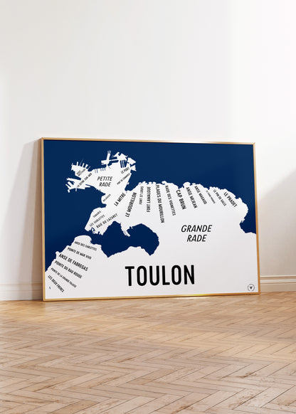 Carte de Toulon