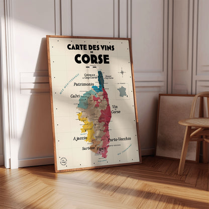 Carte des vins de Corse