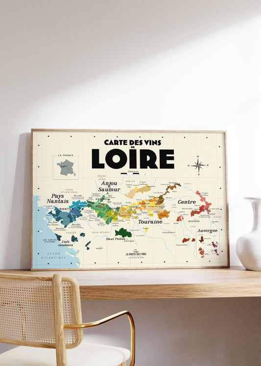 Carte des vins de Loire