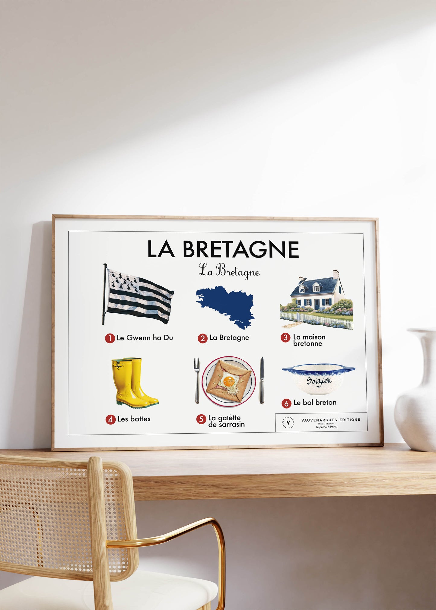 Planche scolaire - La Bretagne