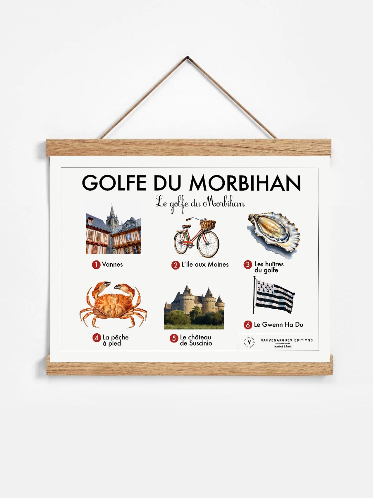 Planche scolaire - Le Golfe du Morbihan