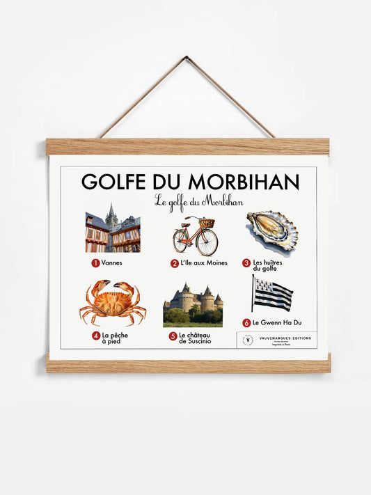 Planche scolaire - Le Golfe du Morbihan