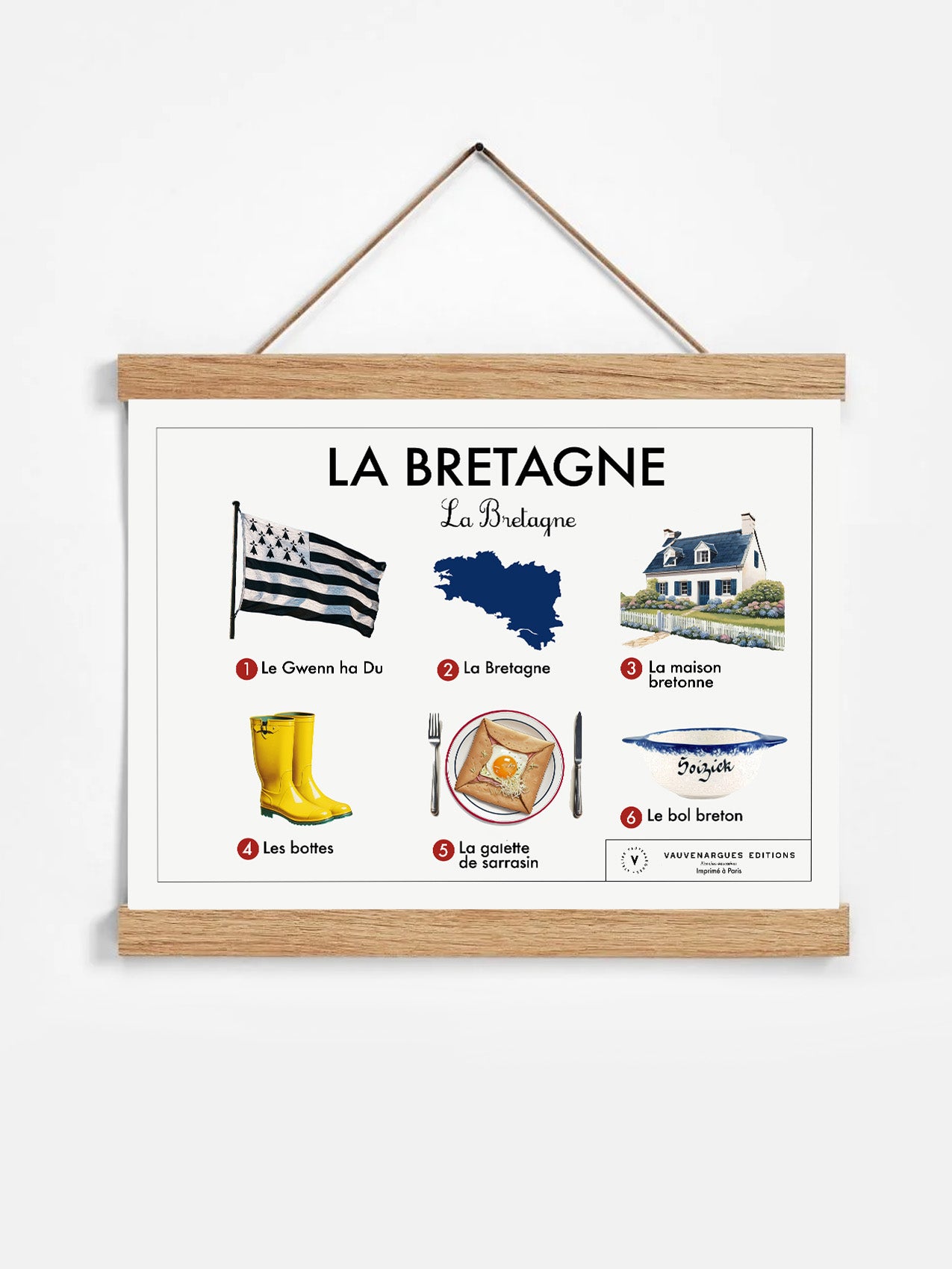 Planche scolaire - La Bretagne