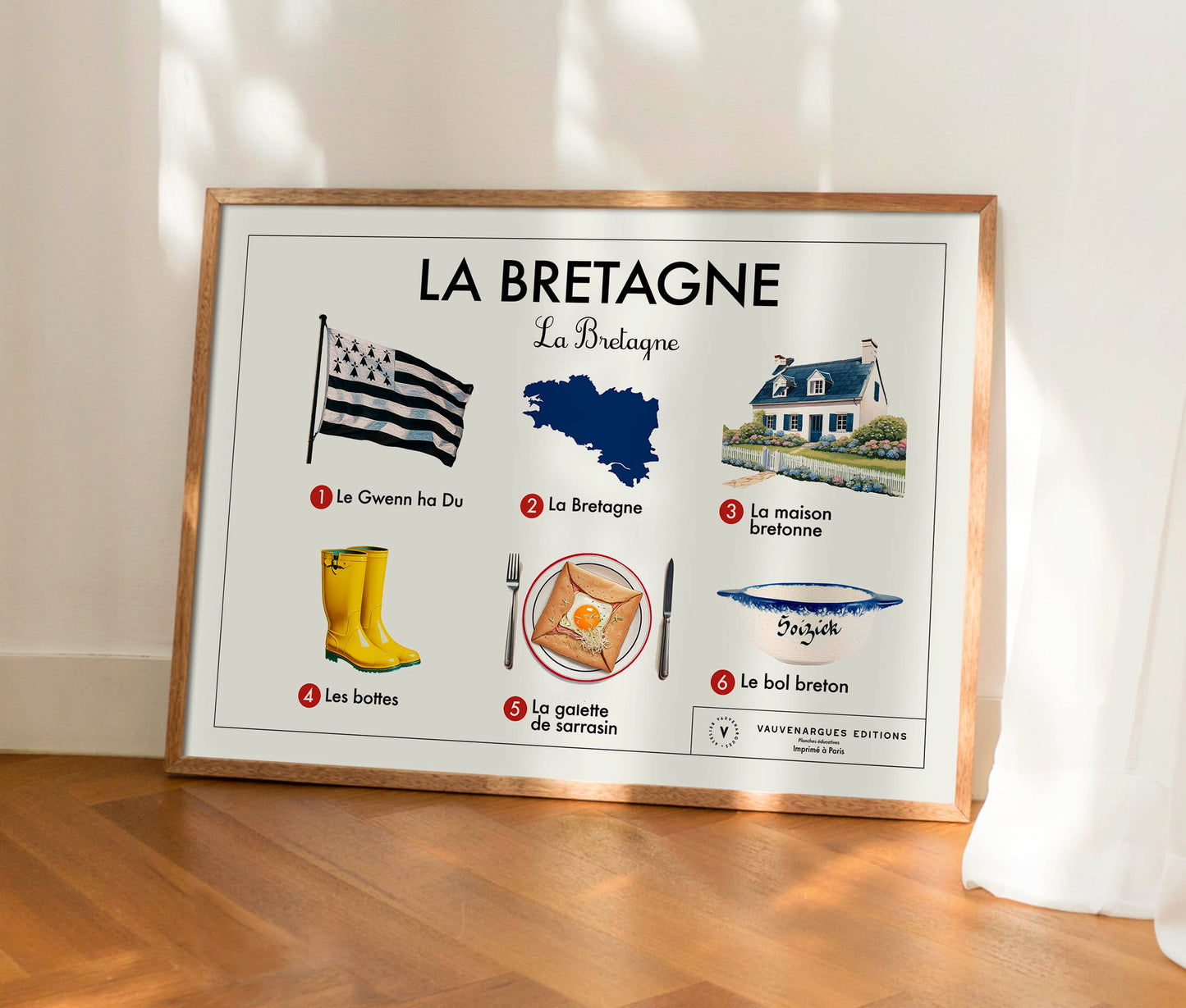 Planche scolaire - La Bretagne