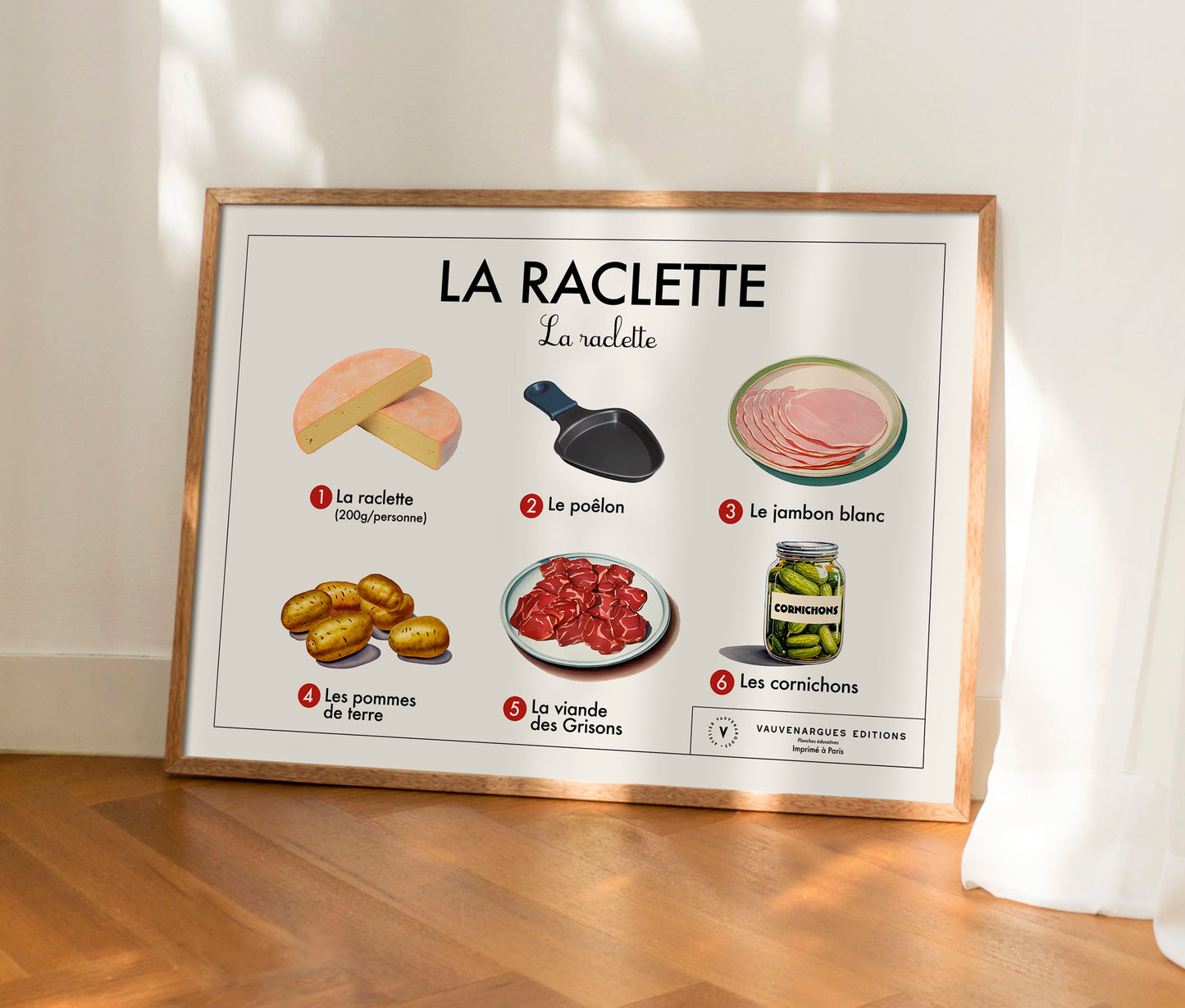 Planche scolaire - La raclette