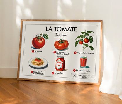 Planche scolaire - La tomate