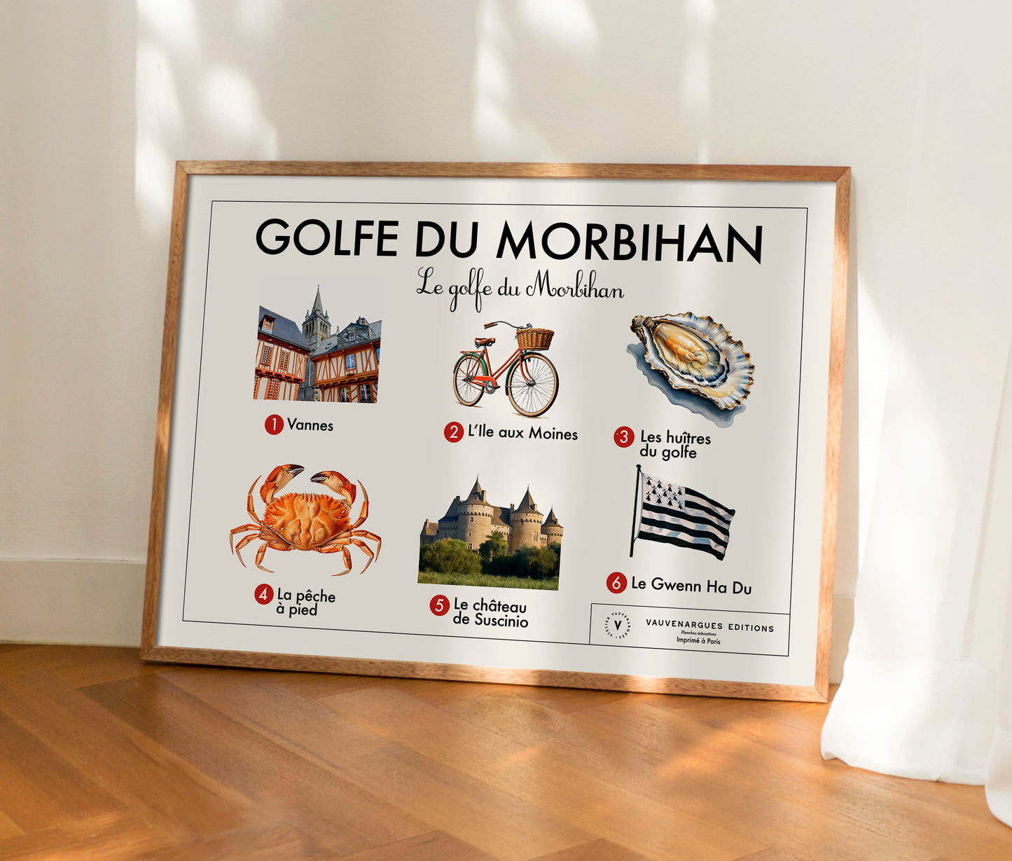 Planche scolaire - Le Golfe du Morbihan