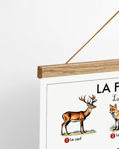 Planche scolaire - La forêt