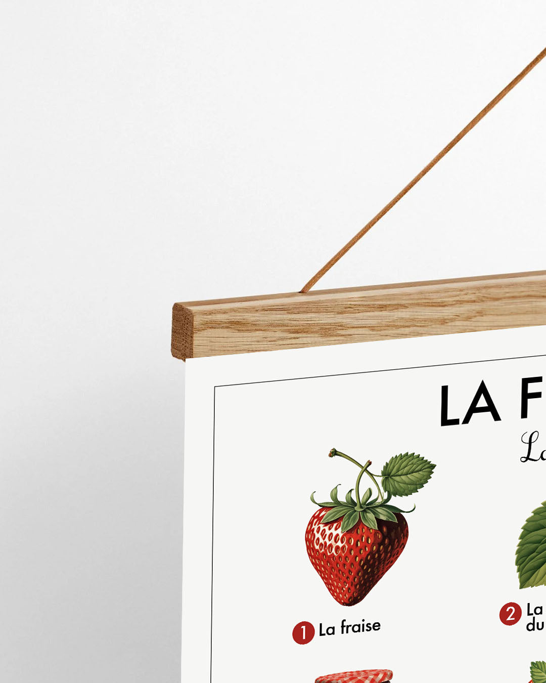 Planche scolaire - La fraise