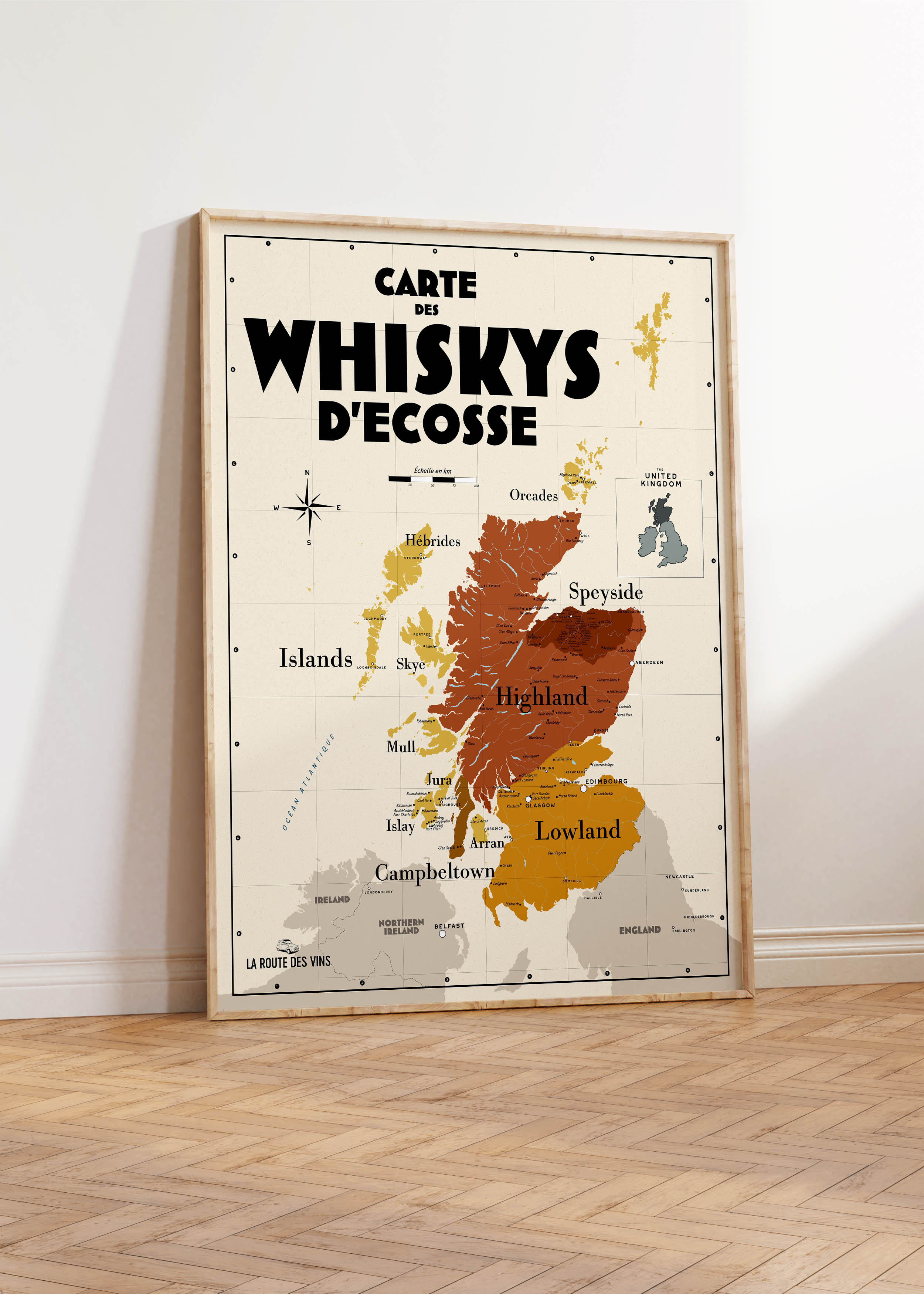 Carte des Whiskys écossais