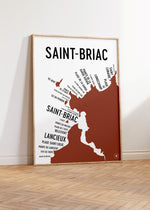 Charger l&#39;image dans la galerie, Carte de Saint Briac - Affiche 30x40 cm
